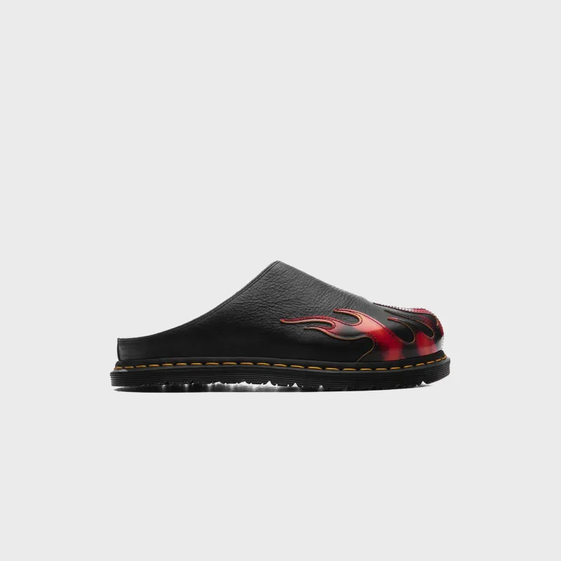 Dr. Martens San Mule - Flame XLD / Black sold by Kith