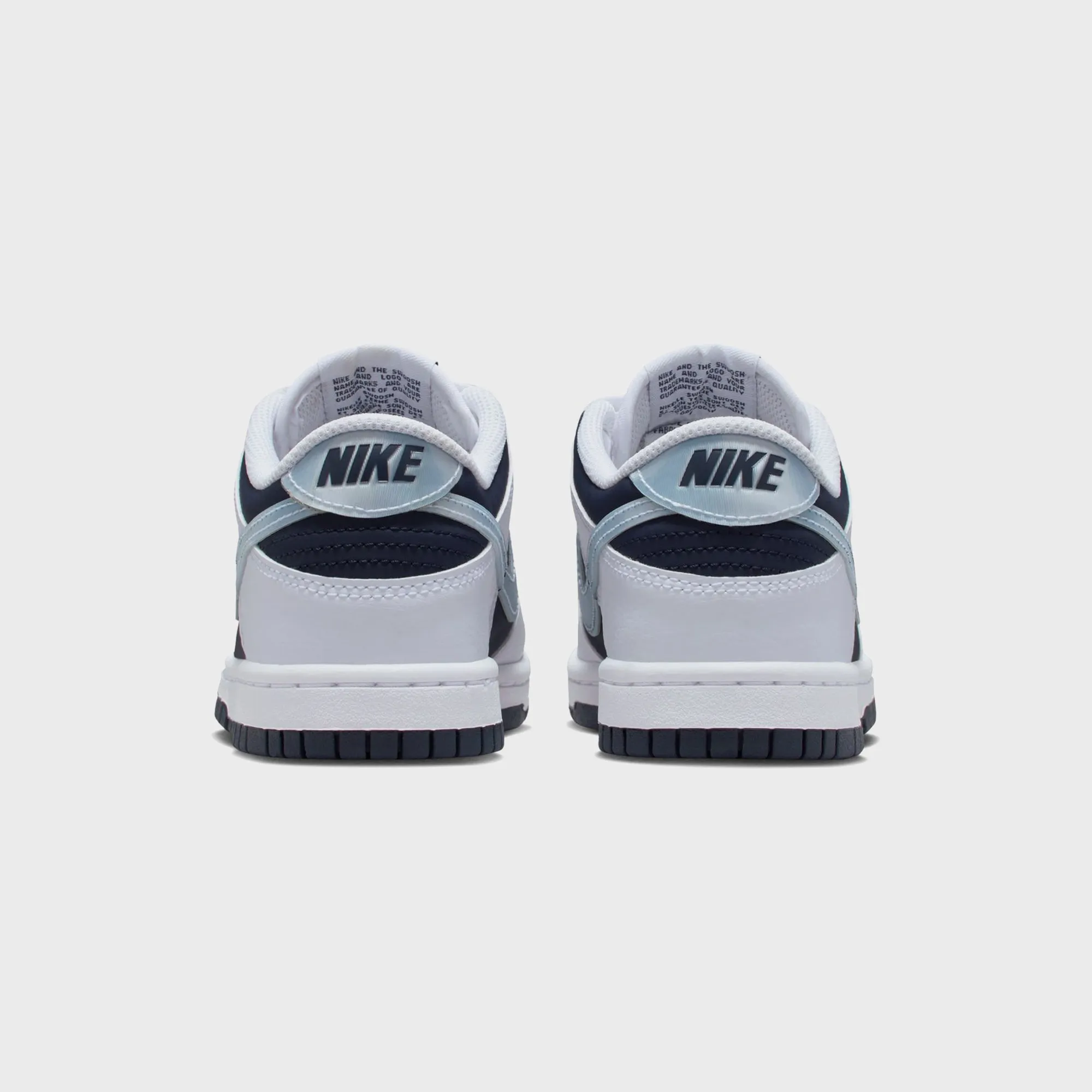 Nike GS Dunk Low - White / Light Armory Blue / Deep Royal Blue sold by Kith product image thumbnail 3