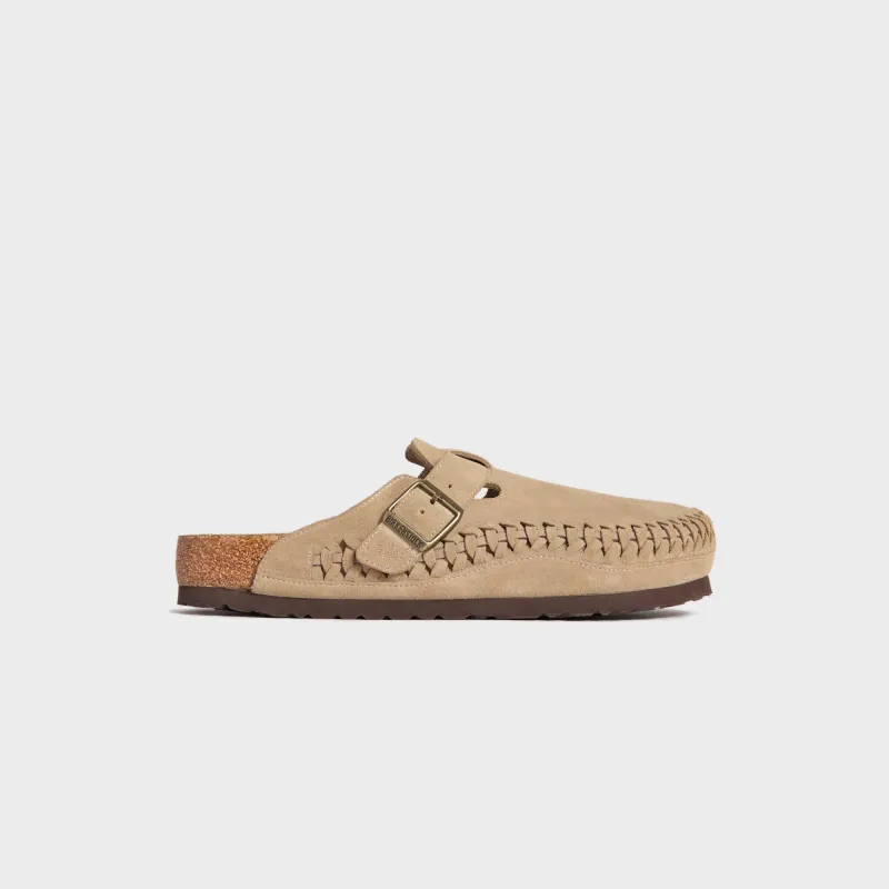 Kith for Birkenstock Suede Boston Braided - Taupe sold by Kith