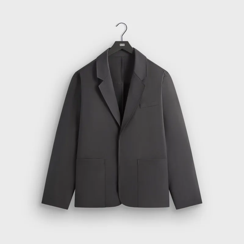 &Kin Tropical Wool Reversible Brant Blazer - Carbon sold by Kith