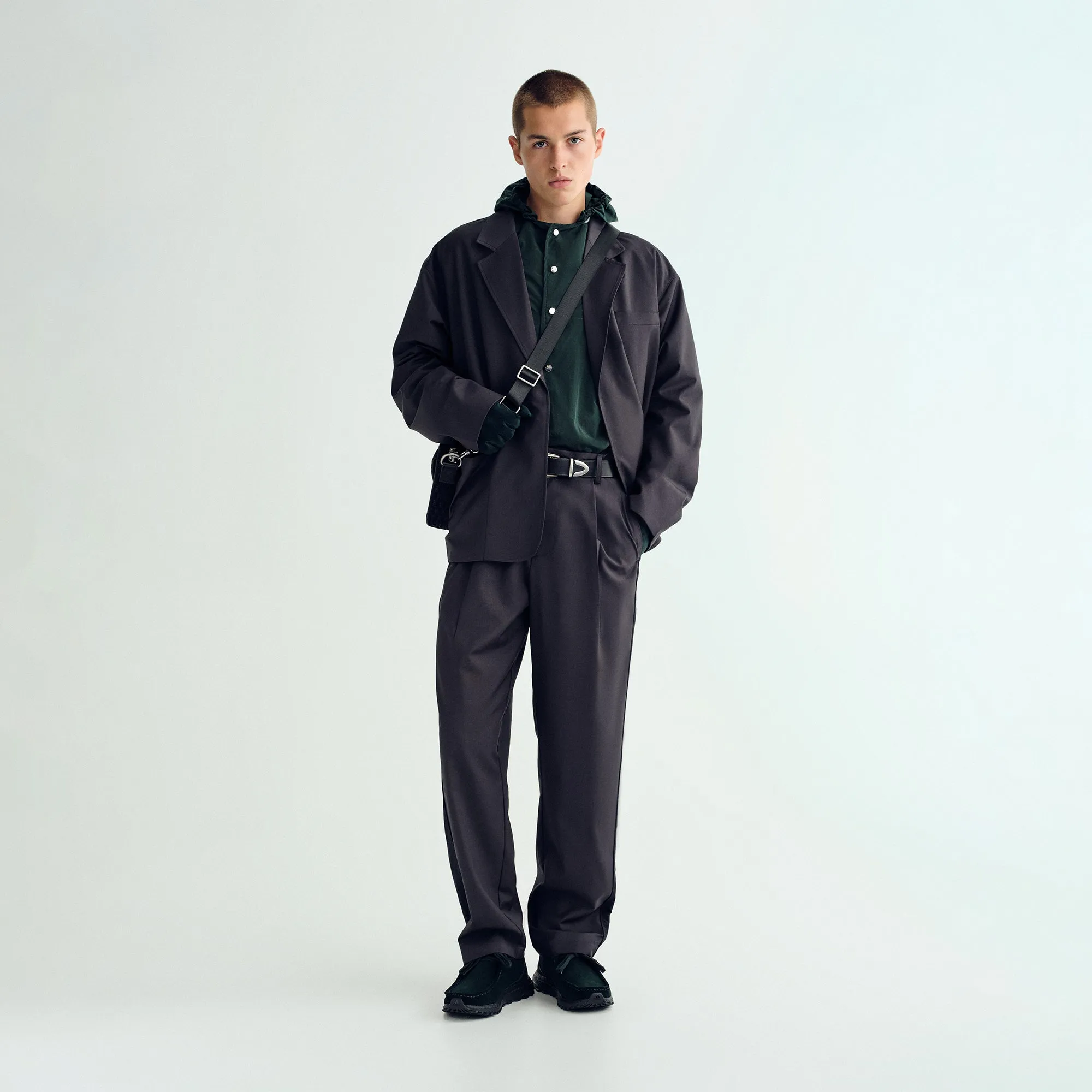 &Kin Tropical Wool Reversible Brant Blazer - Carbon sold by Kith product image thumbnail 3