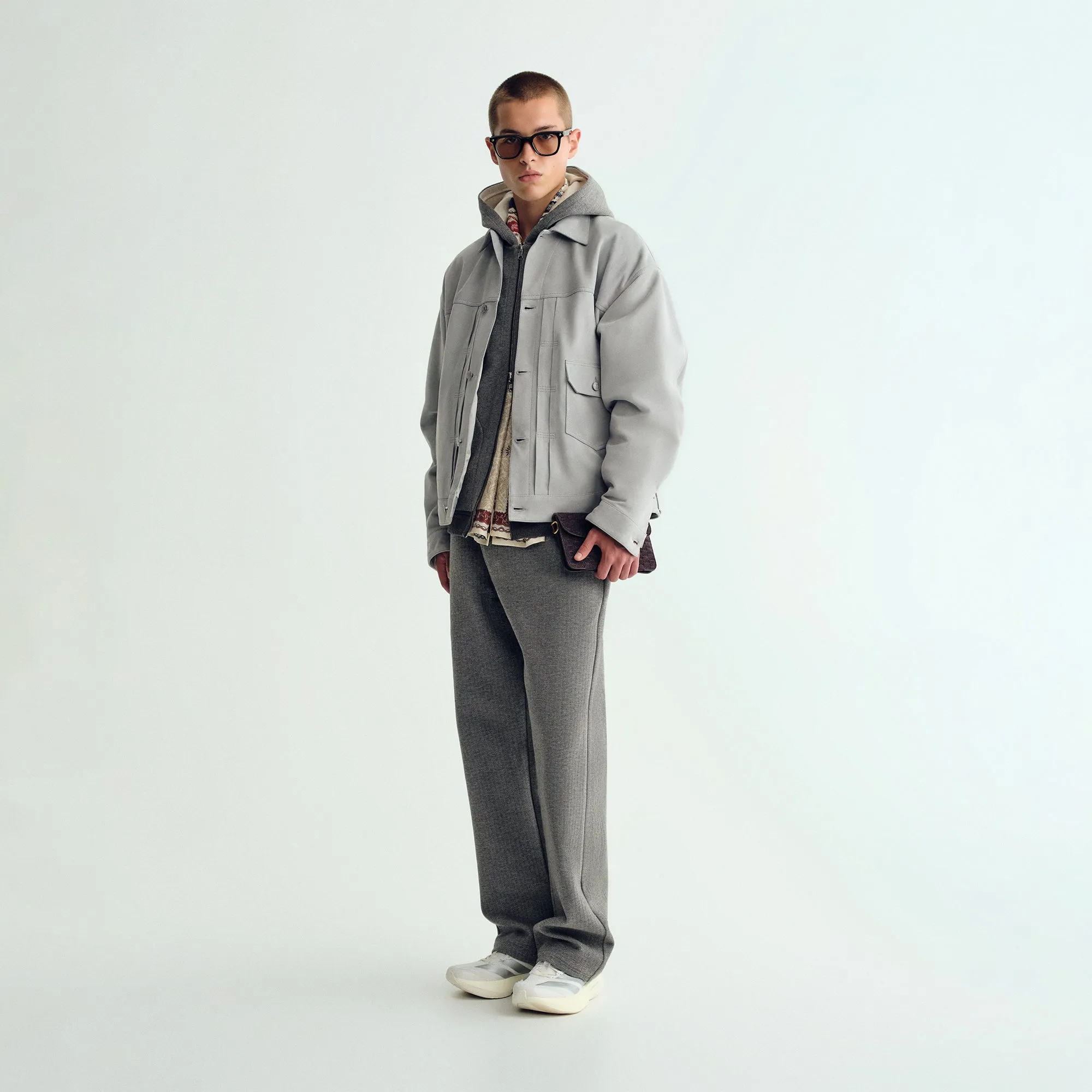 &Kin Double Face Bryson Sweatpant - Dark Heather Grey sold by Kith product image thumbnail 2