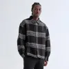 Kith Textured Plaid Isaiah Buttondown - Black sold by Kith