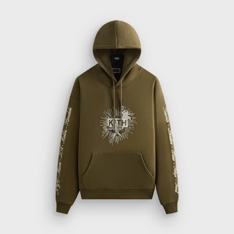 Kith Beaded Angel Nelson Hoodie - Moss sold by Kith