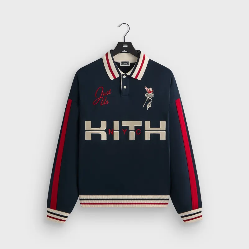 Kith Retro Nelson Collared Pullover - Nocturnal sold by Kith