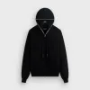 Kith Full Zip Miles Knit Hoodie - Black sold by Kith