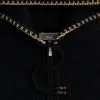 Kith Full Zip Miles Knit Hoodie - Black sold by Kith
