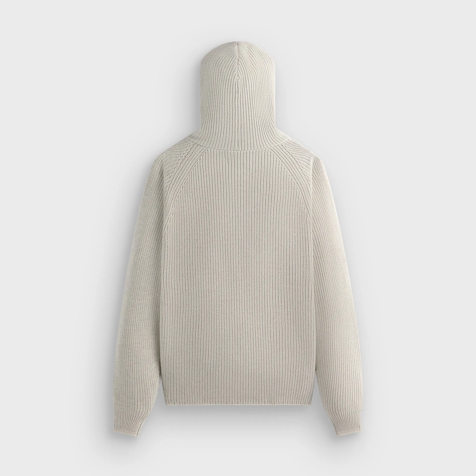 Kith Full Zip Miles Knit Hoodie - Light Heather Grey sold by Kith product image thumbnail 3