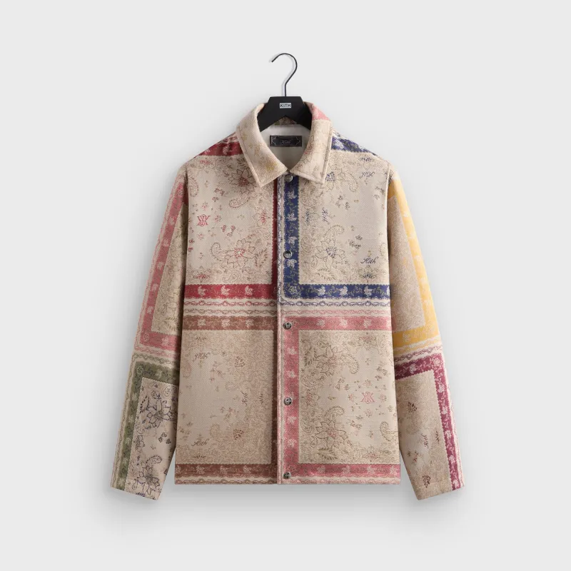 Kith Paisley Tapestry Coaches Jacket - Waffle sold by Kith