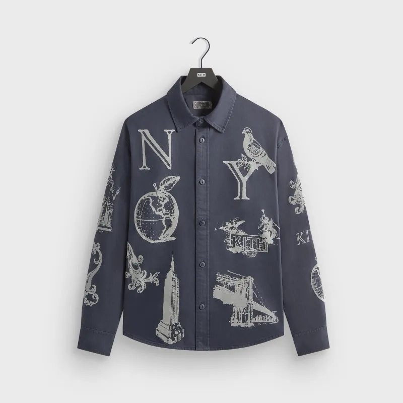 Kith NY Symbols Graphic Apollo Shirt - Nocturnal sold by Kith