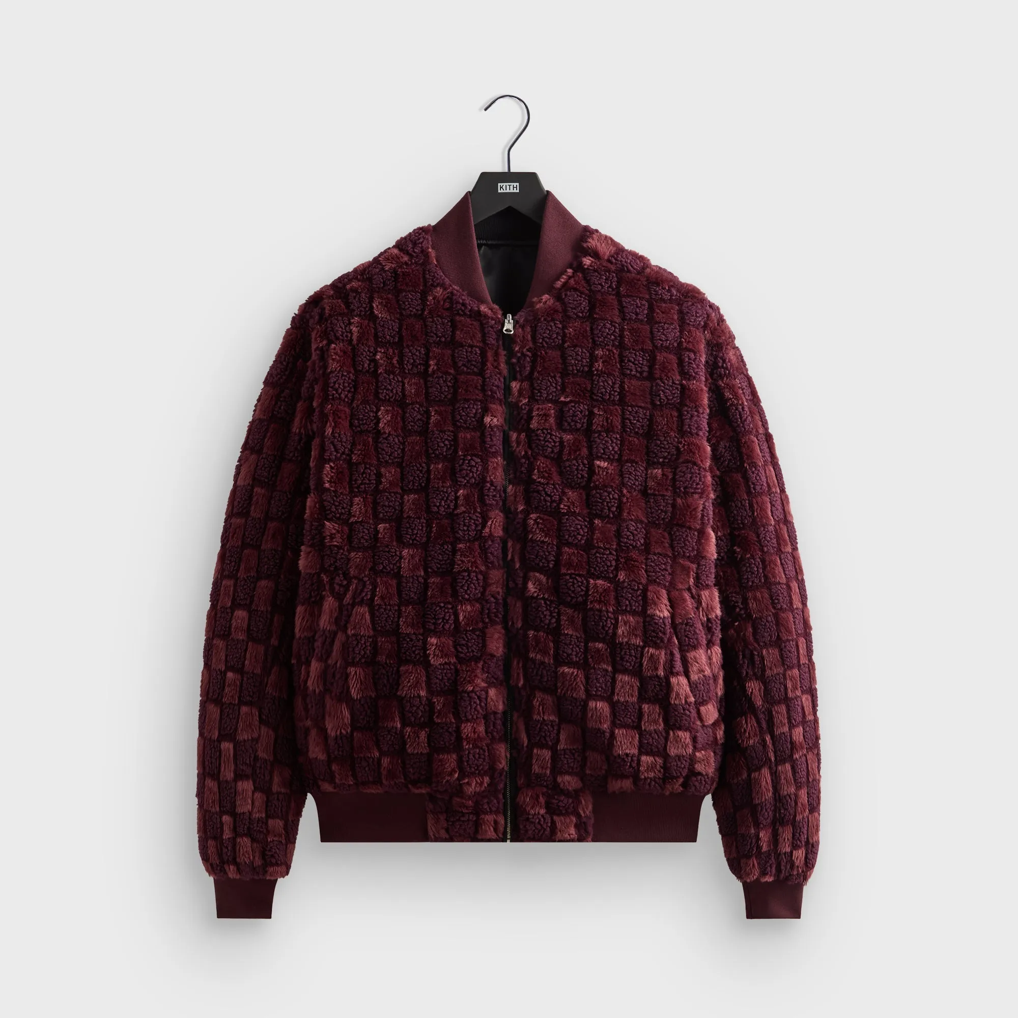 Kith Reversible Faux Fur Avery Bomber - Magma sold by Kith