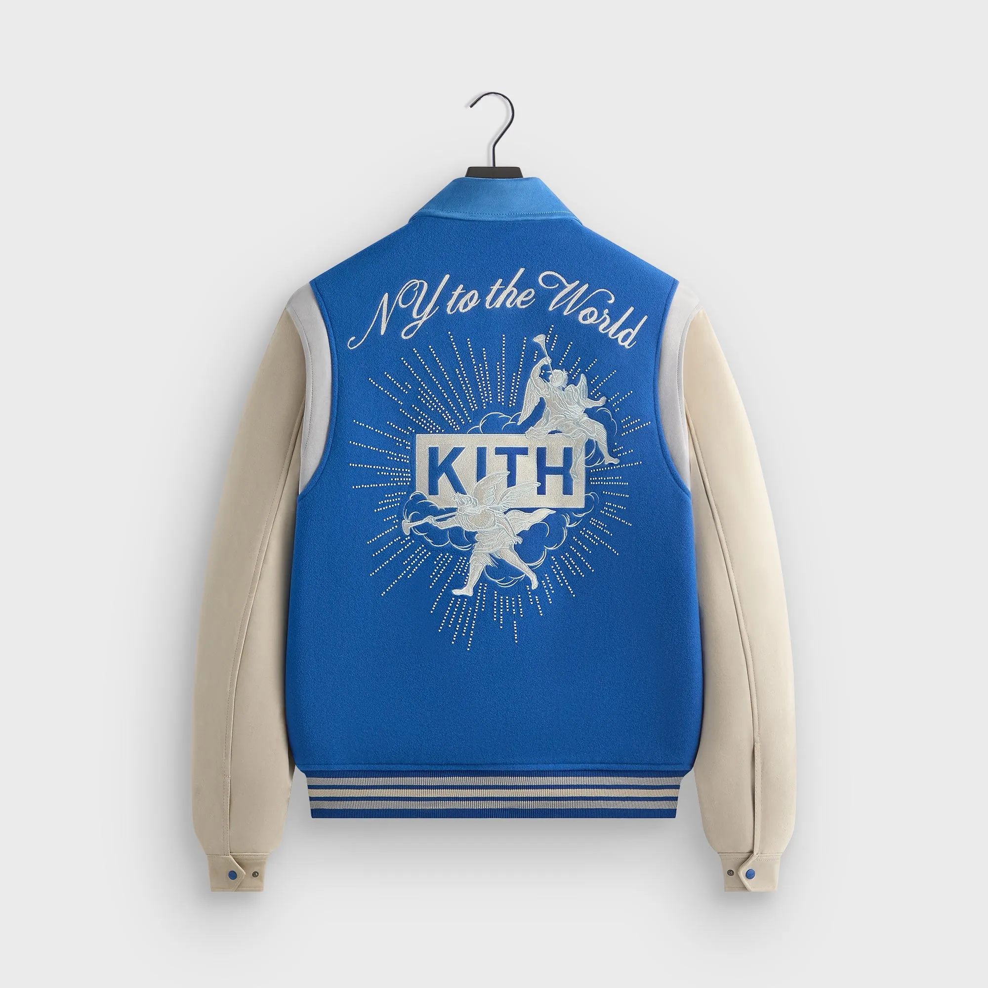 Kith Wool & Microsuede Varsity Jacket - Cyclone sold by Kith product image thumbnail 4