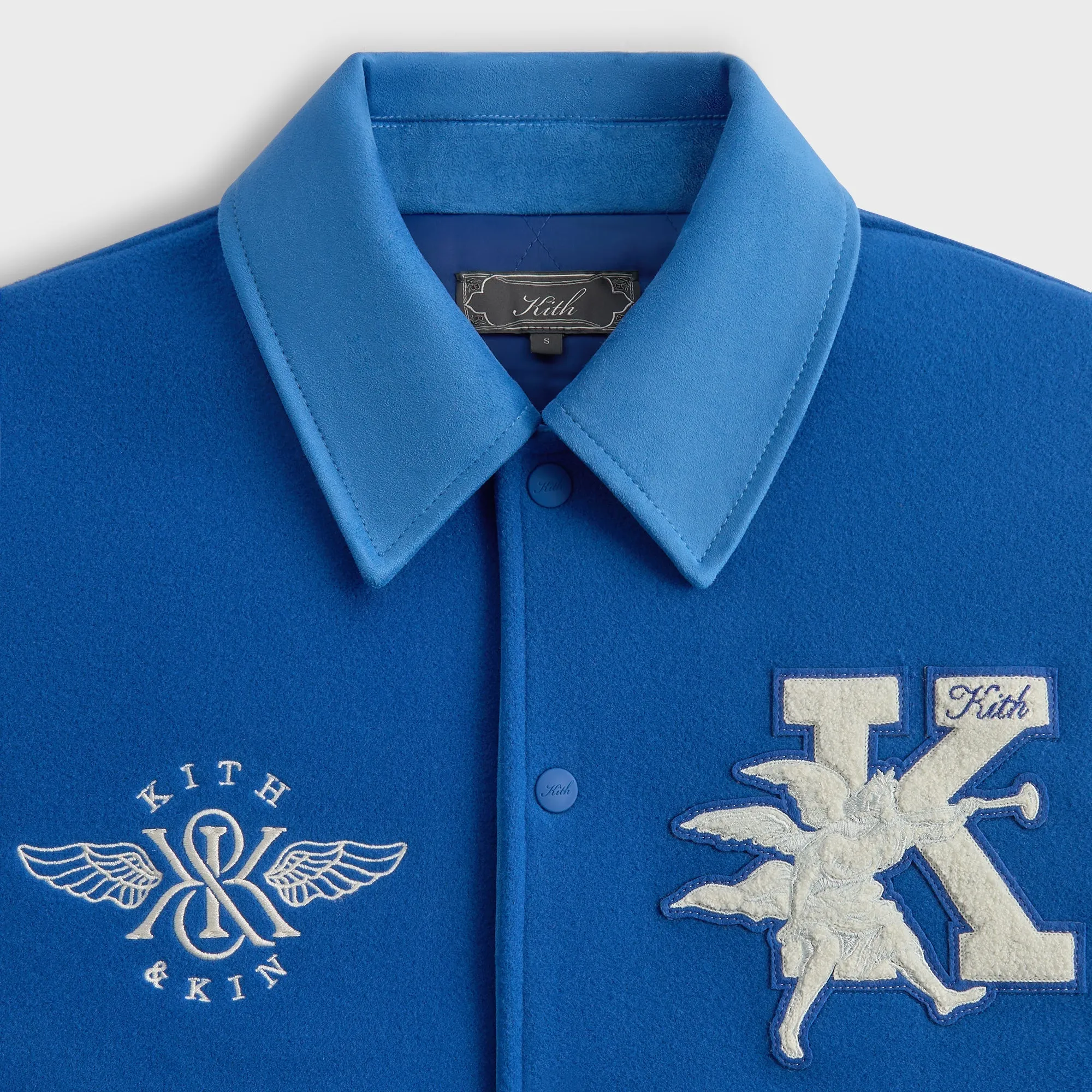 Kith Wool & Microsuede Varsity Jacket - Cyclone sold by Kith product image thumbnail 5