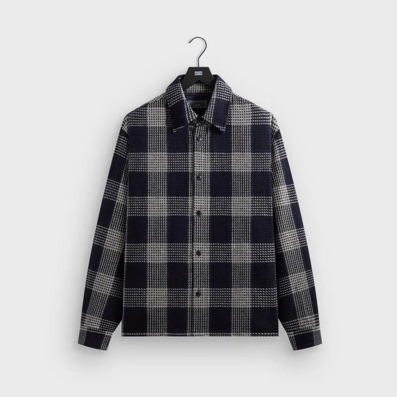 Kith Textured Plaid Deon Shirt - Nocturnal made by Kith