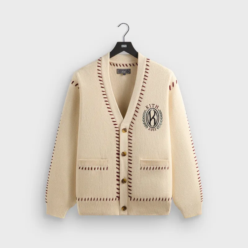 Kith Artisanal Stitch Cypress Cardigan - Sandrift sold by Kith