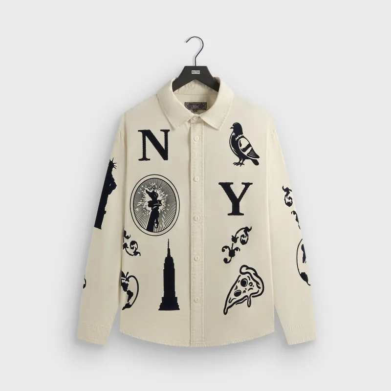 Kith Artisanal NY Graphic Apollo Shirt - Sandrift sold by Kith