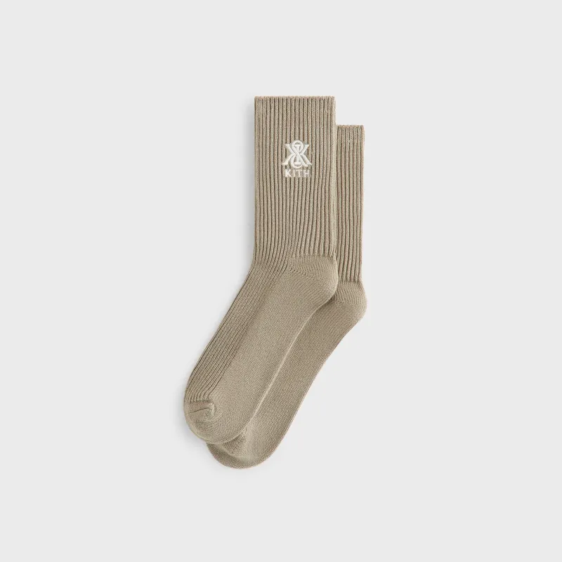 Kith Crest Relaxed Socks - Palomino sold by Kith