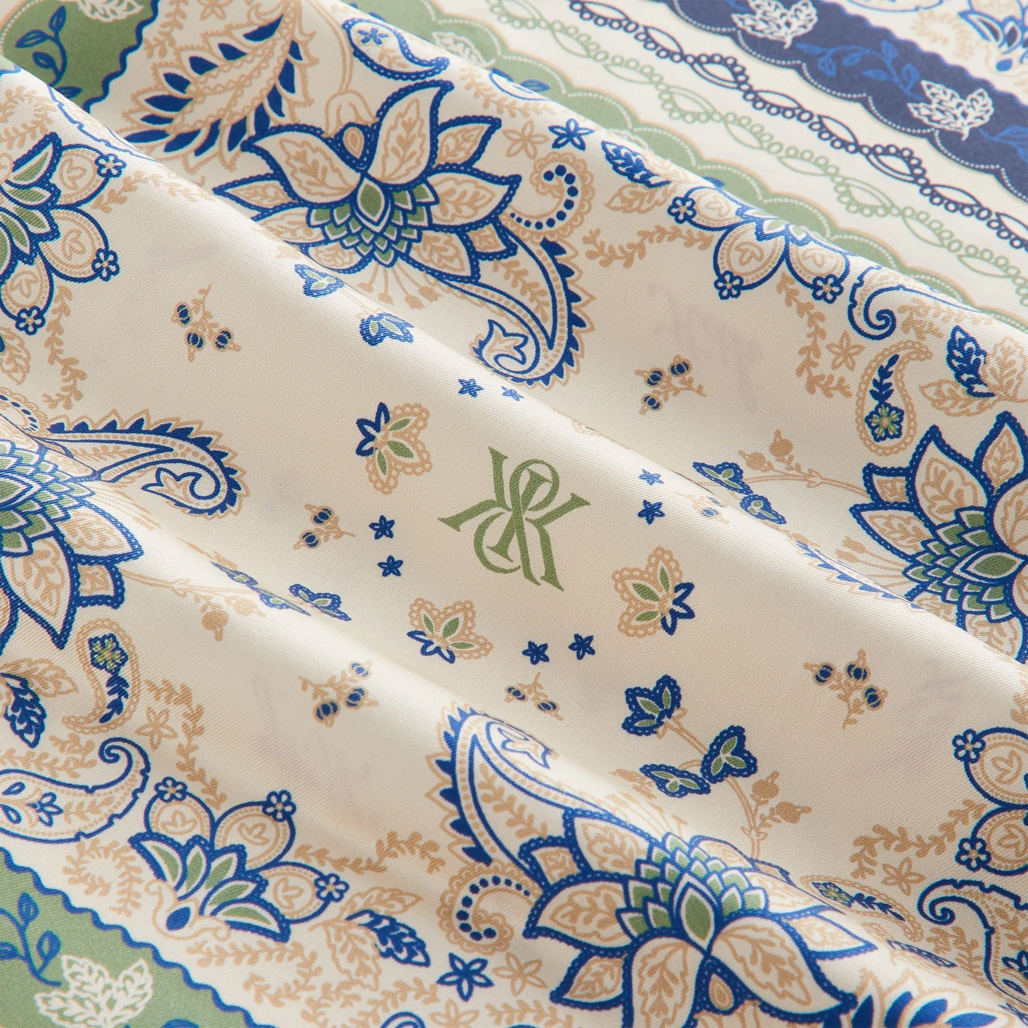 Kith Printed Paisley Silk Scarf - Waffle sold by Kith product image thumbnail 5