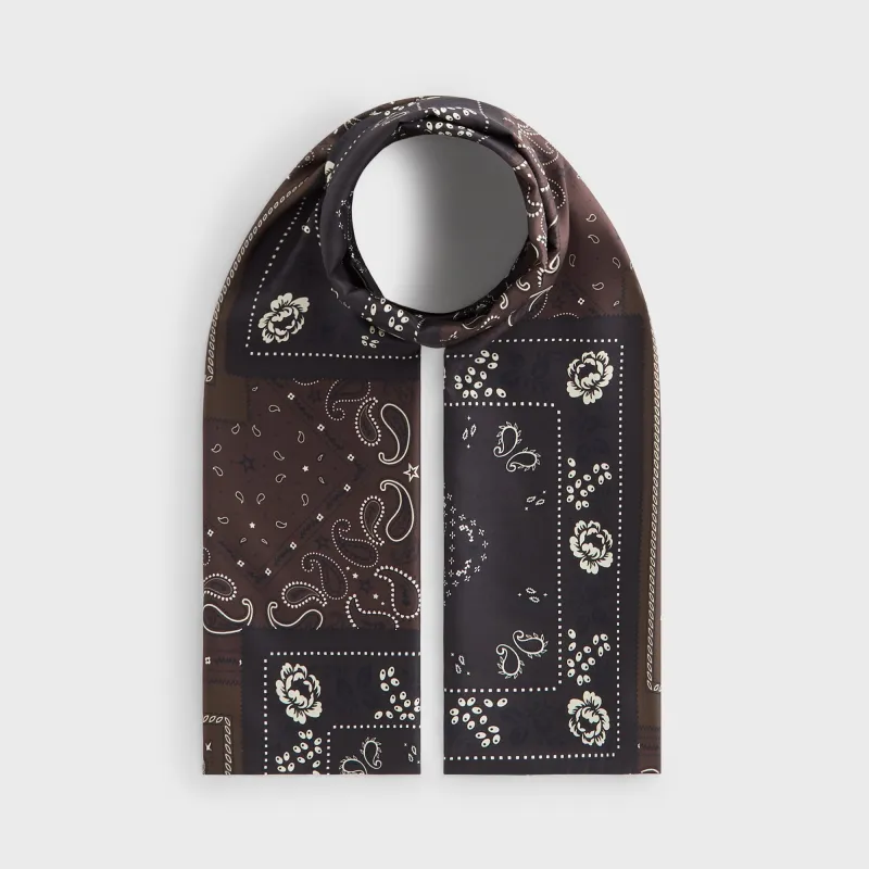 Kith Printed Paisley Silk Scarf - Kindling sold by Kith