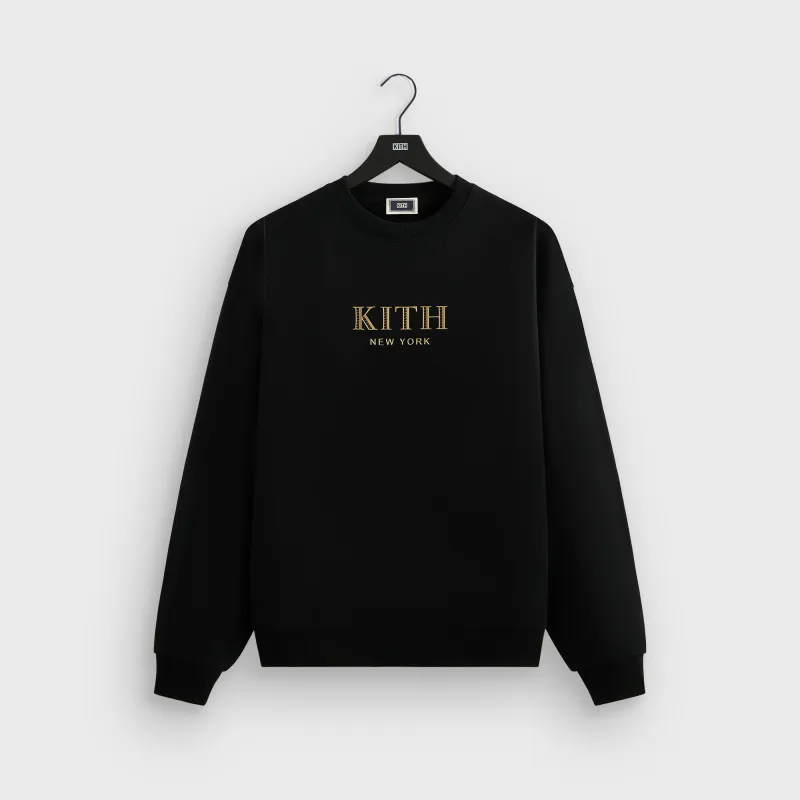 Kith New York Gilded Nelson Crewneck - Black sold by Kith