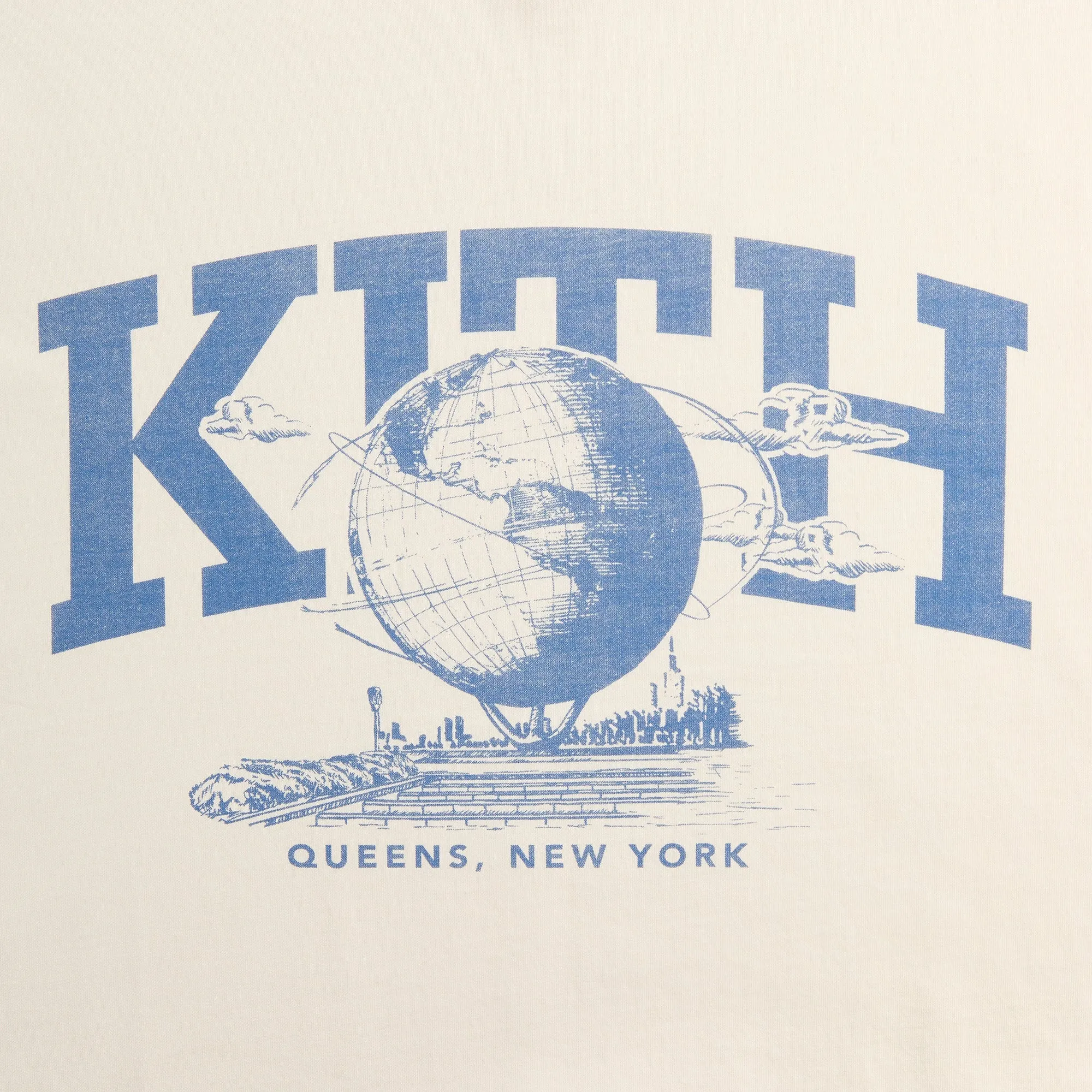 Kith & Kin Queens Unisphere Vintage Tee - Sandrift sold by Kith product image thumbnail 4