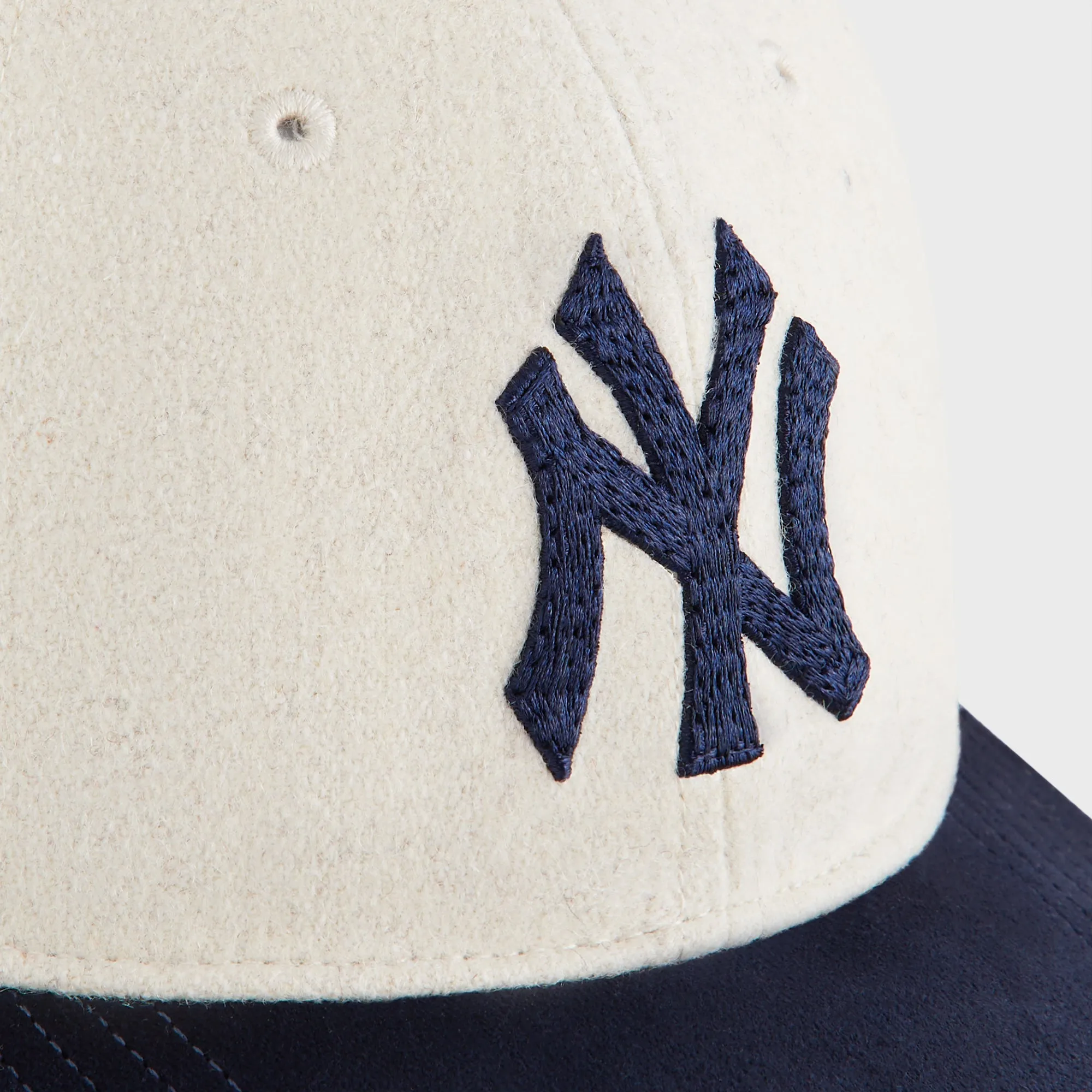 Kith & New Era for the New York Yankees Two-Tone Heavy Twill Franchise LS Cap - Sandrift sold by Kith product image thumbnail 5