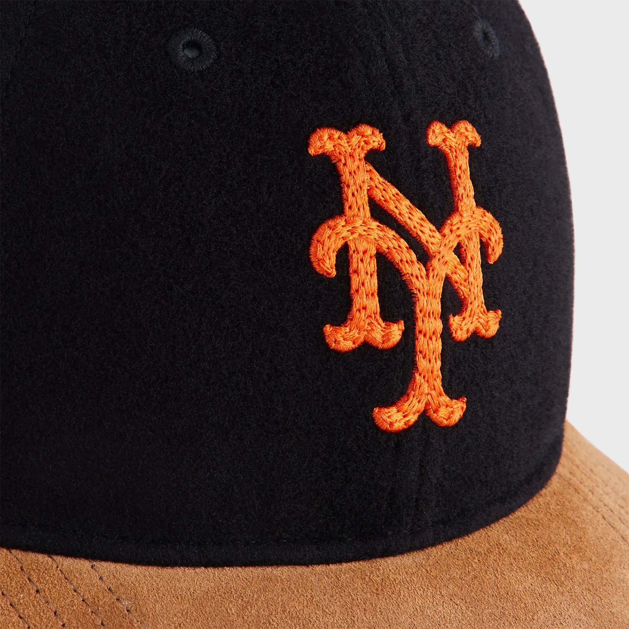 Kith & ‘47 for the New York Mets Heavy Twill Suede Brim Franchise LS Cap - Black sold by Kith product image thumbnail 5