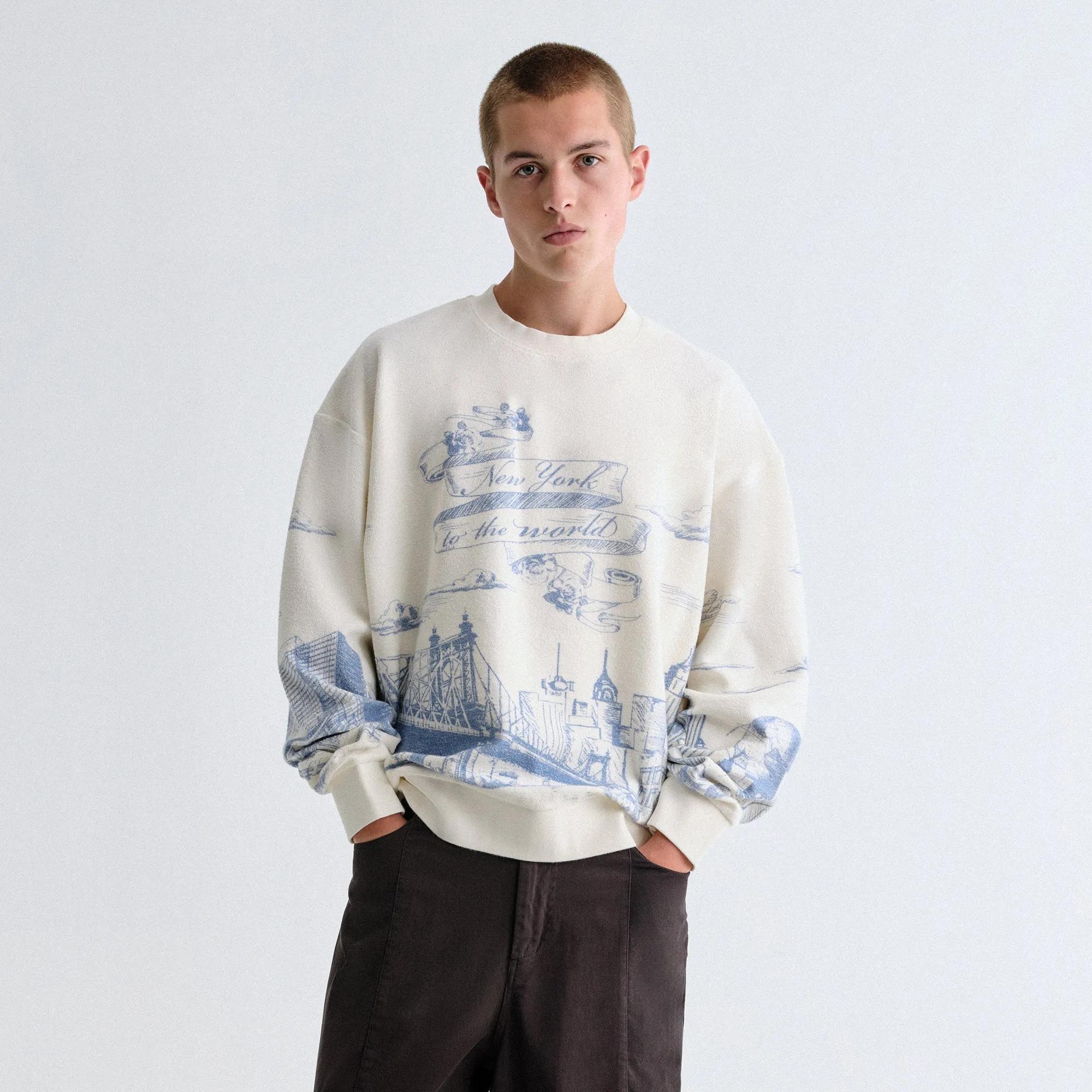 Kith New York Toile Nelson Crewneck - Sandrift sold by Kith product image thumbnail 2