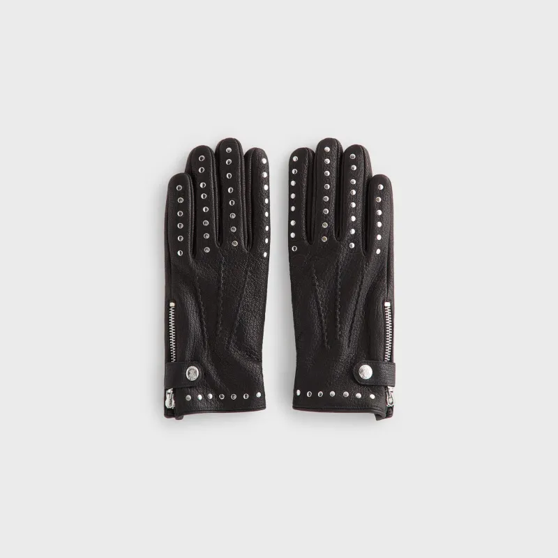 Kith Studded Leather Glove - Black sold by Kith