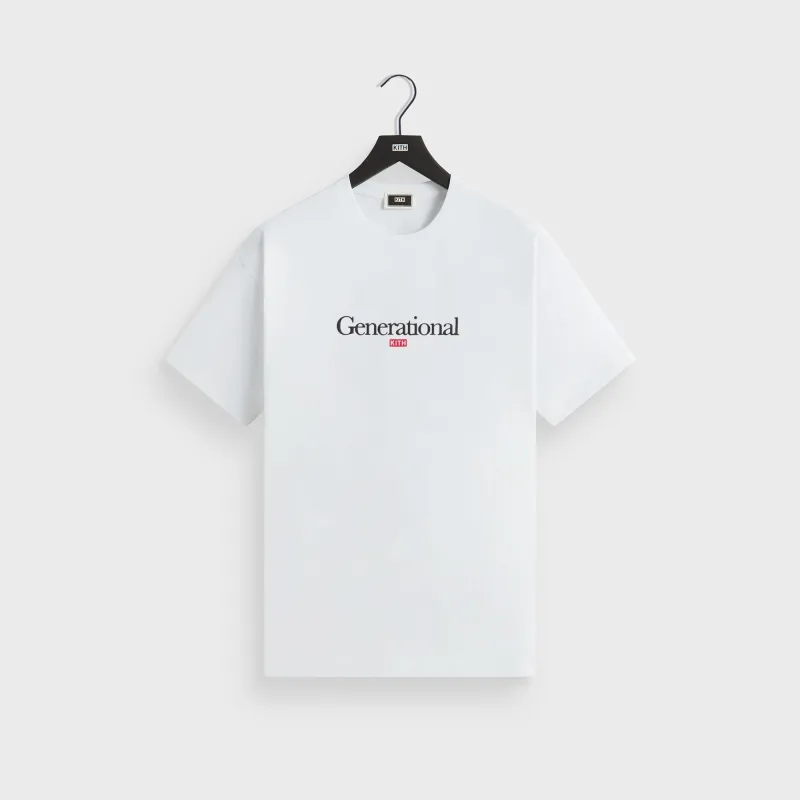 Kith Generational Quote Tee - White sold by Kith