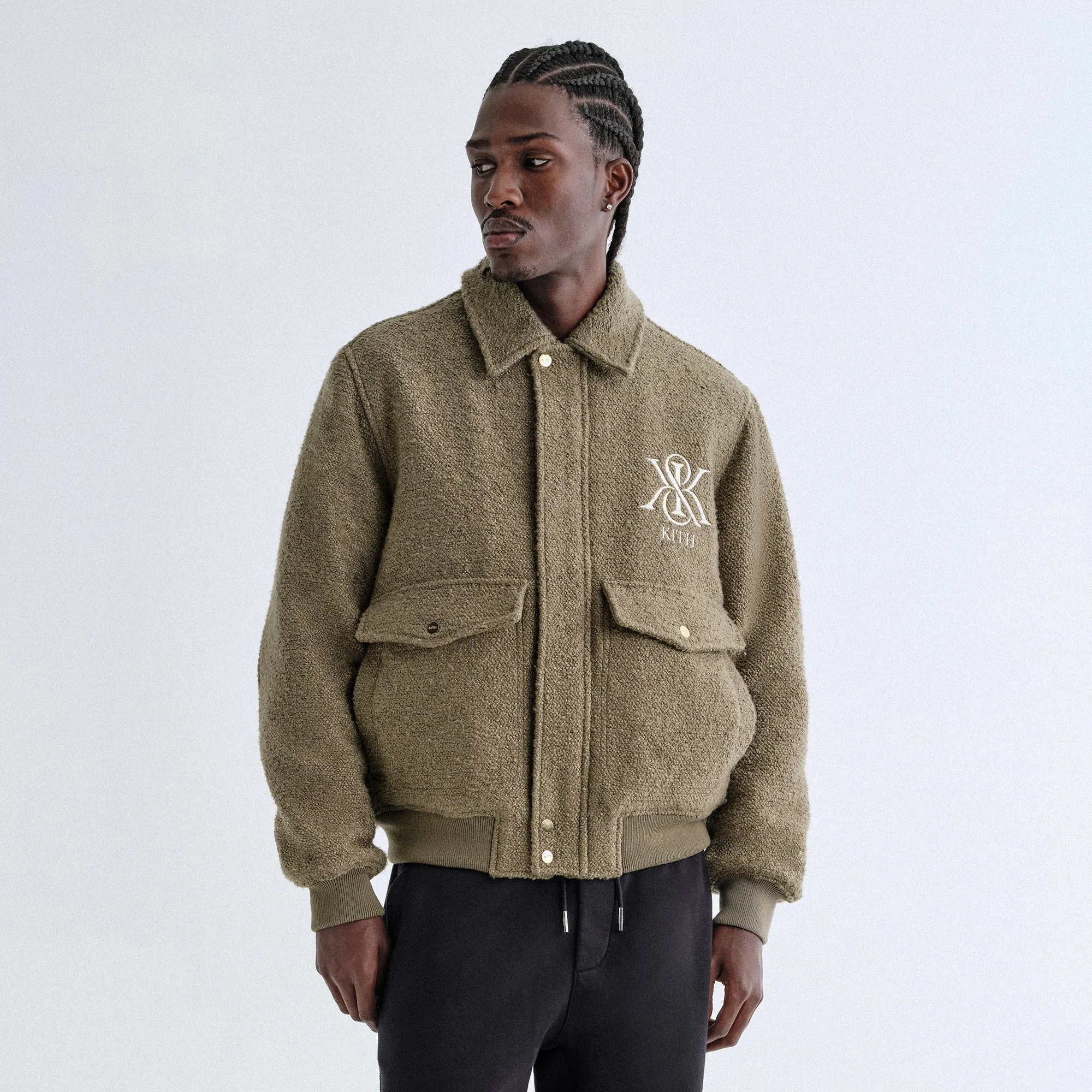 Kith Boucle Hawthorne Flight Jacket - Palomino sold by Kith product image thumbnail 2
