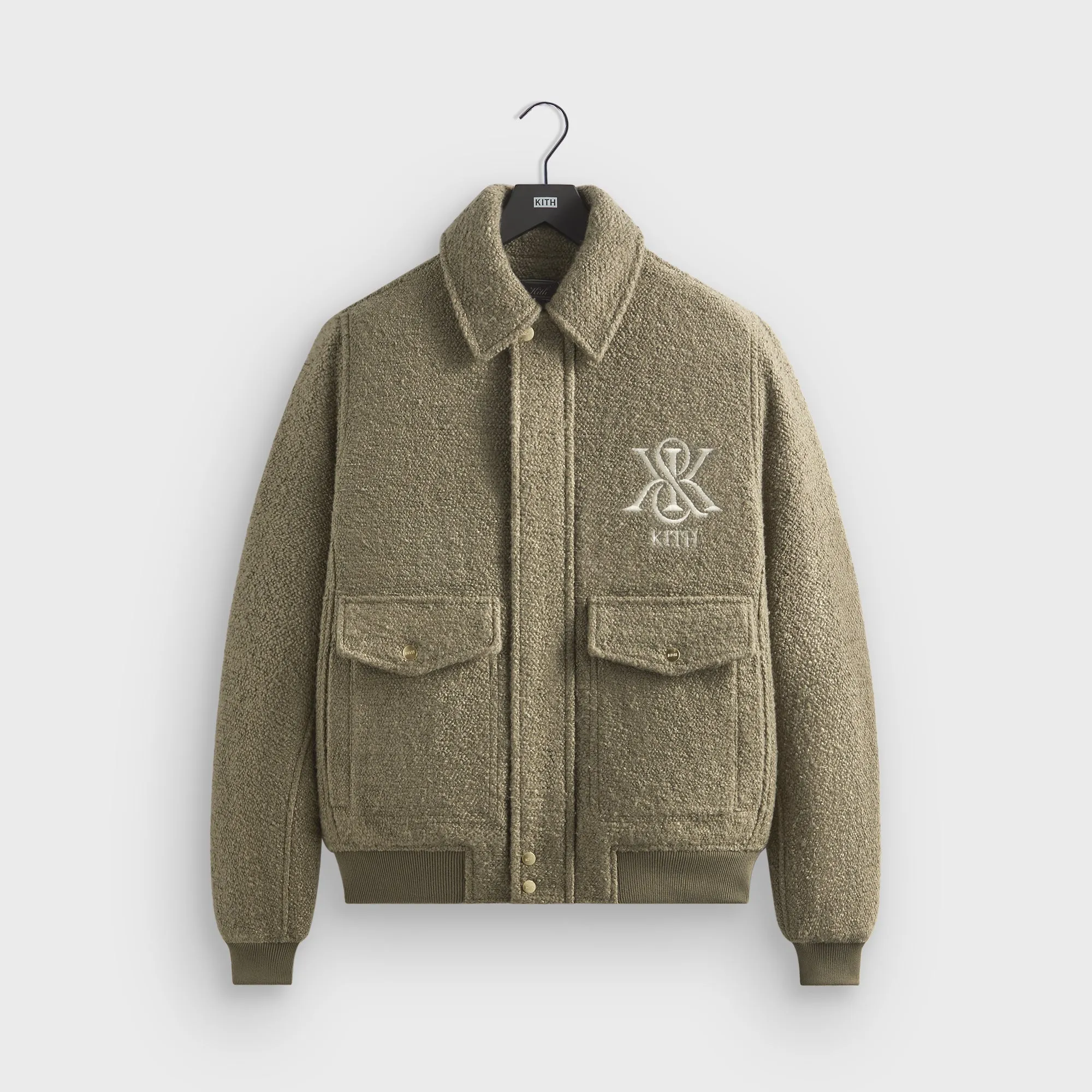 Kith Boucle Hawthorne Flight Jacket - Palomino sold by Kith
