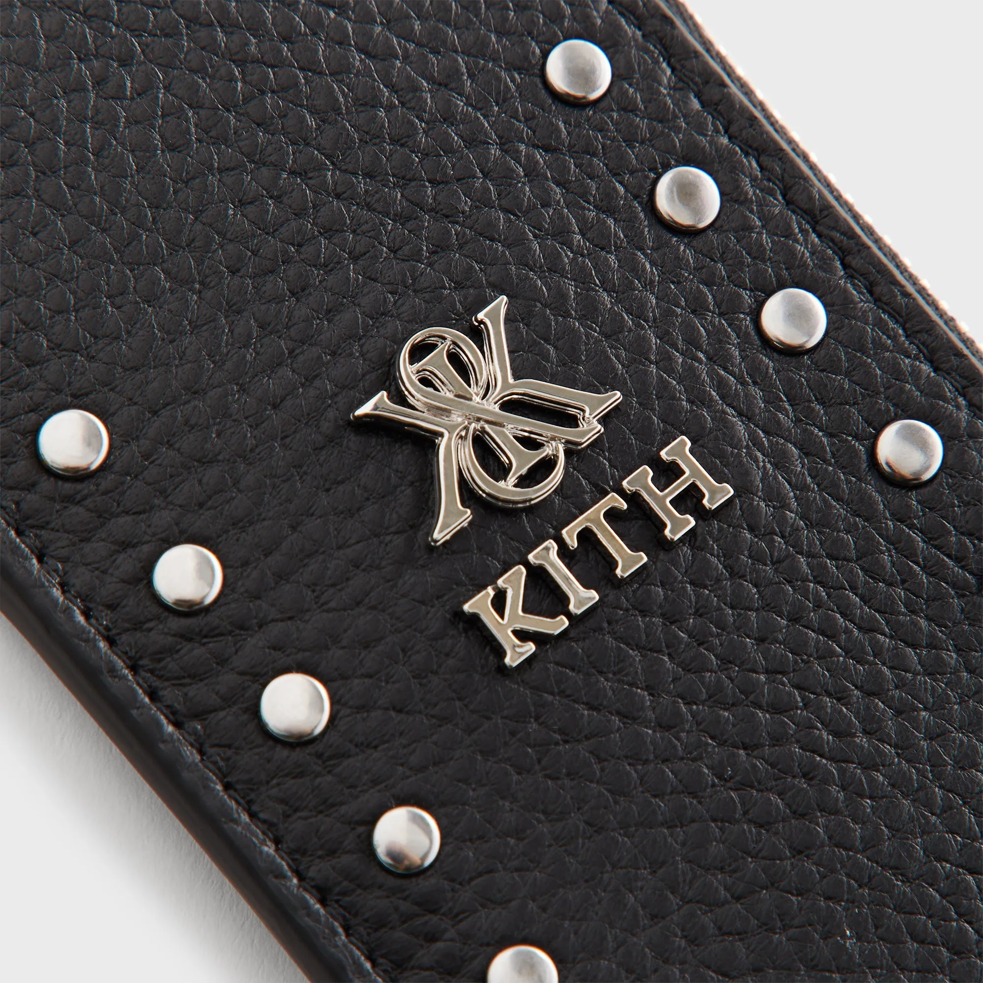 Kith Studded Chained Zipped Cardholder - Black sold by Kith product image thumbnail 3