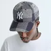 Kith & '47 for the New York Yankees Textured Plaid Franchise LS Cap - Nocturnal sold by Kith