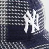 Kith & '47 for the New York Yankees Textured Plaid Franchise LS Cap - Nocturnal sold by Kith
