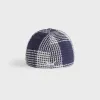 Kith & '47 for the New York Yankees Textured Plaid Franchise LS Cap - Nocturnal sold by Kith