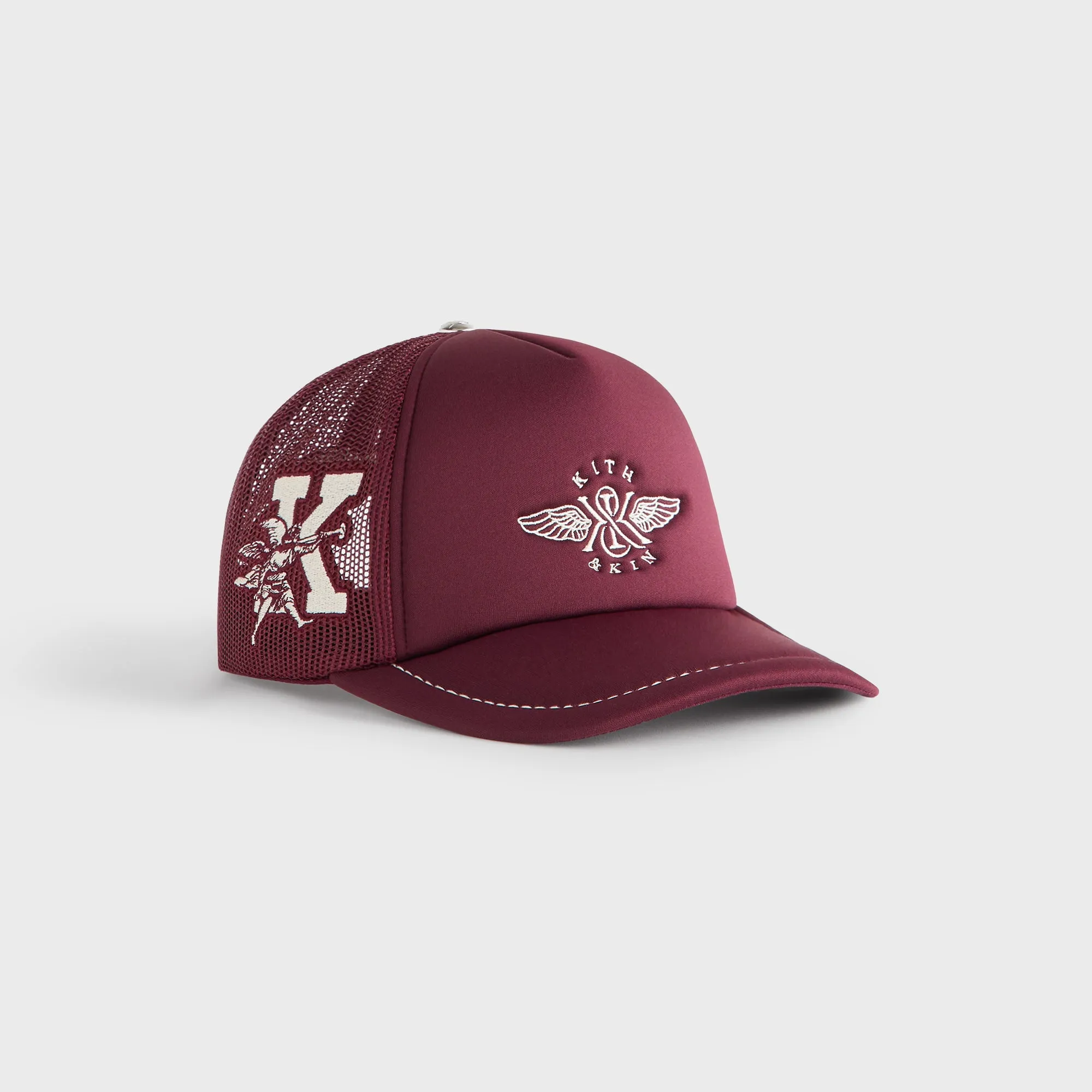 Kith Pick Stitch Poly Nolan Trucker Hat - Magma sold by Kith product image thumbnail 4