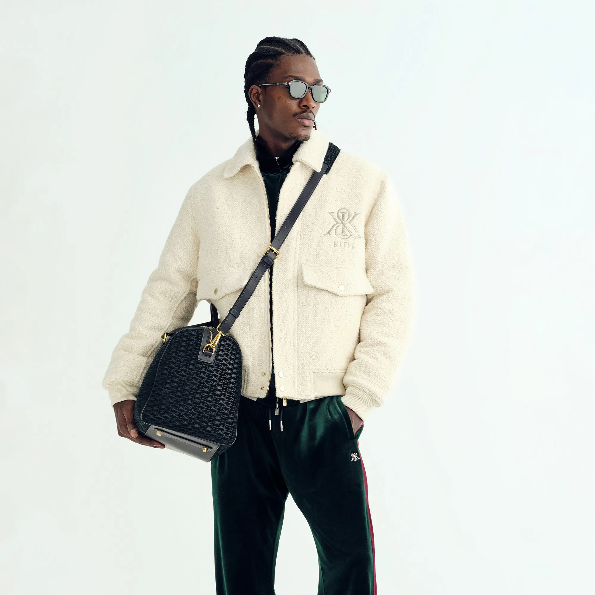 Kith Boucle Hawthorne Flight Jacket - Sandrift sold by Kith product image thumbnail 2