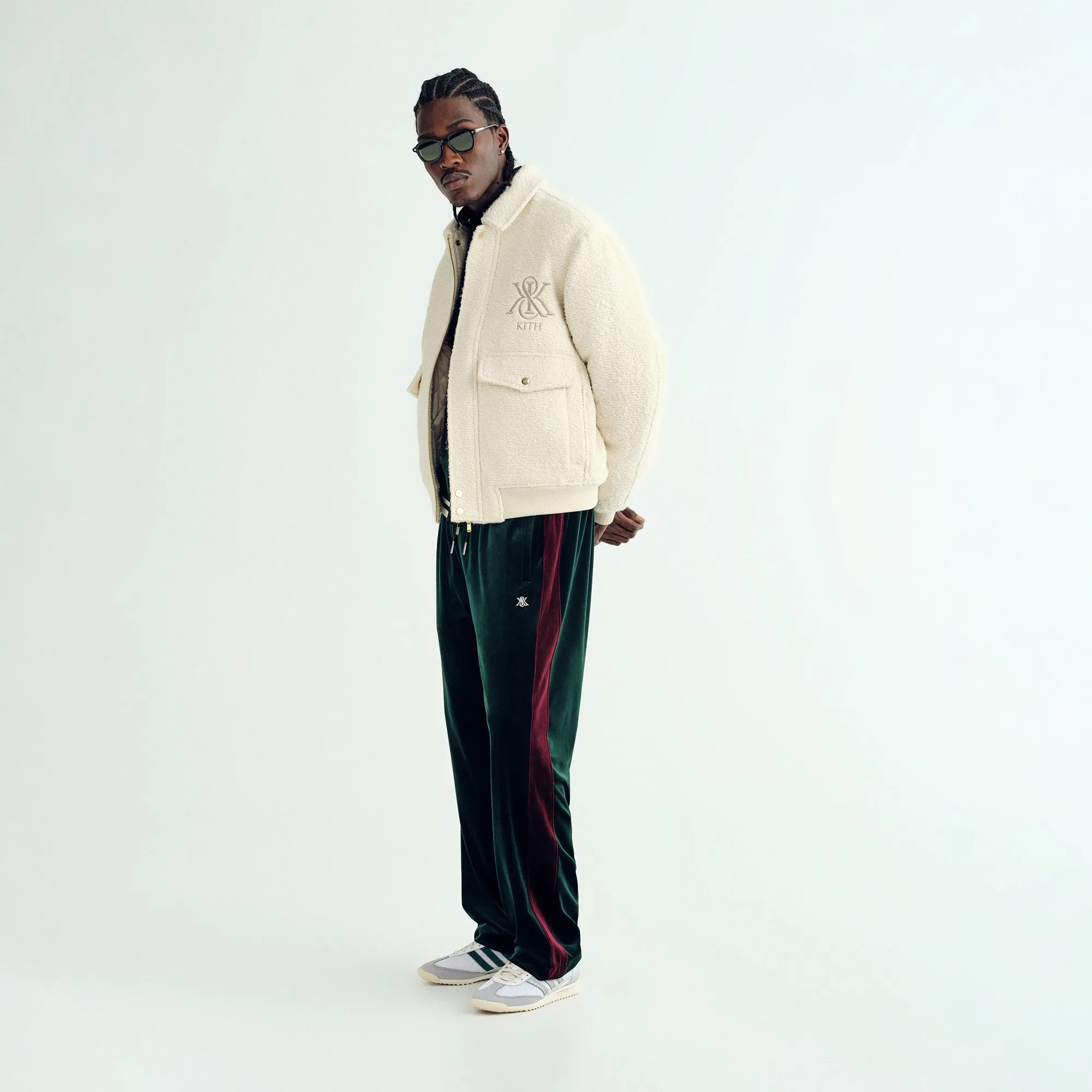 Kith Boucle Hawthorne Flight Jacket - Sandrift sold by Kith product image thumbnail 3