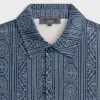 Kith Isaac Microsuede Long Sleeve Button Down - Nocturnal sold by Kith