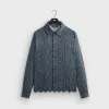 Kith Isaac Microsuede Long Sleeve Button Down - Nocturnal sold by Kith