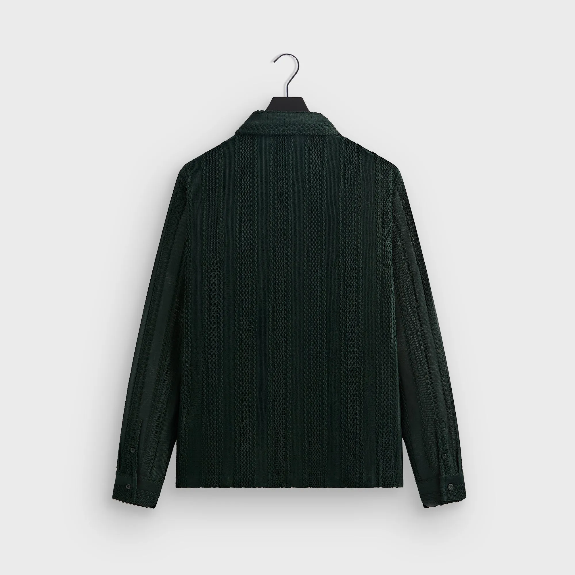 Kith Ladder Lace Long Sleeve Boxy Collared Overshirt - Stadium sold by Kith product image thumbnail 3