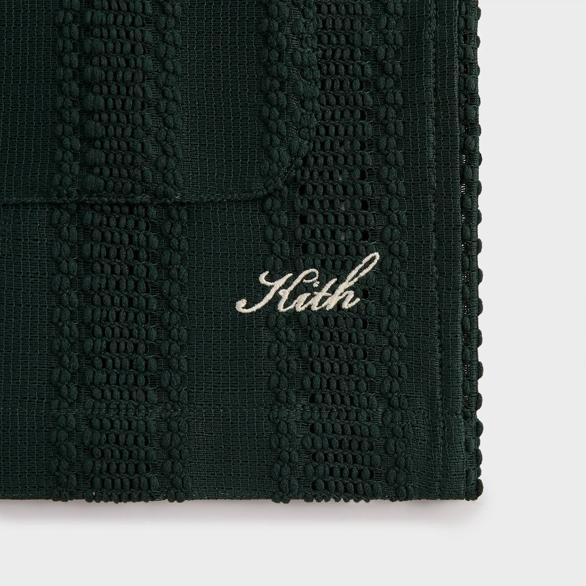 Kith Ladder Lace Long Sleeve Boxy Collared Overshirt - Stadium sold by Kith product image thumbnail 4