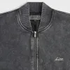 Kith Antique Wash Avery Bomber Jacket - Black sold by Kith