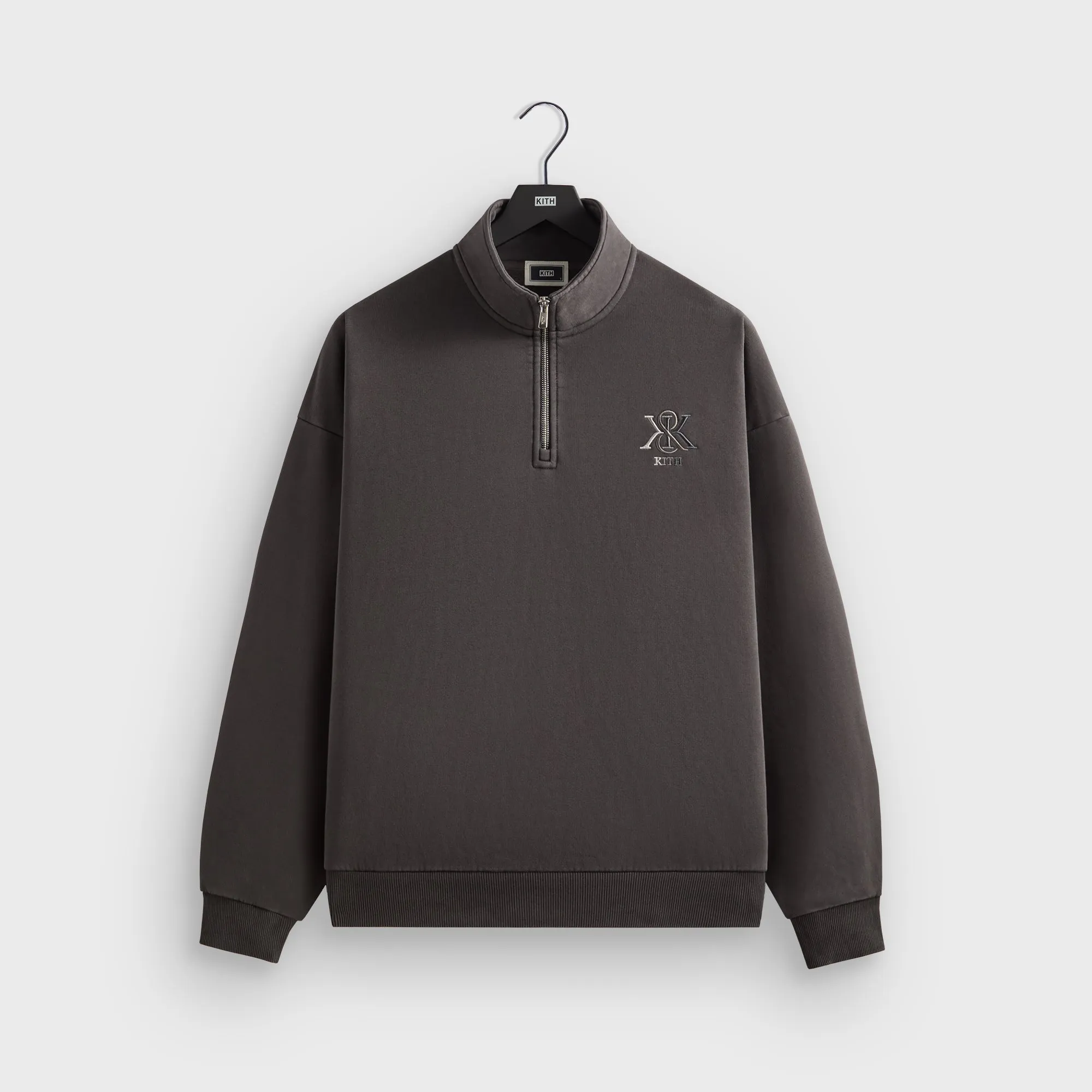 Kith Nelson Quarter Zip - Carbon sold by Kith