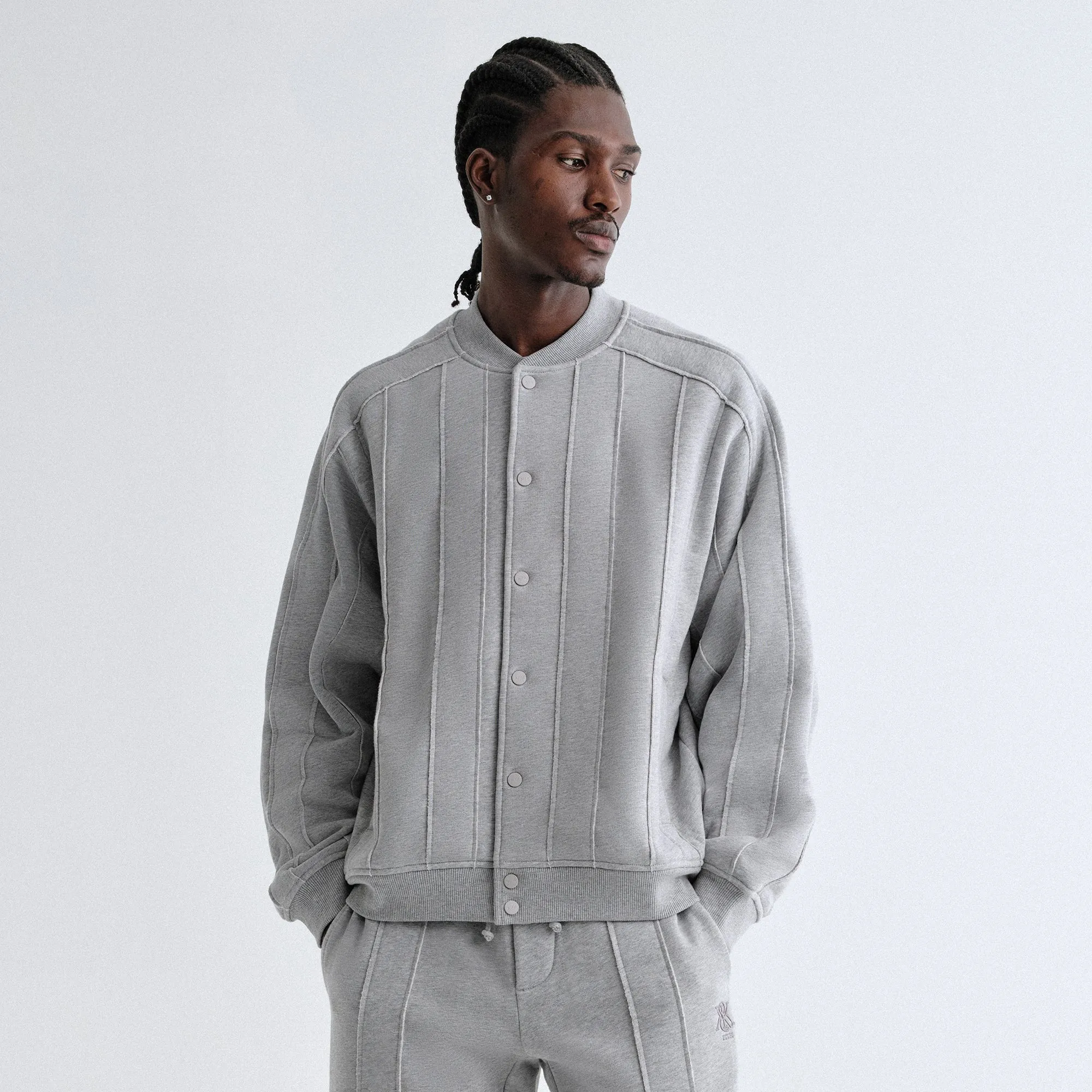Kith Marvin Bomber Jacket - Mid Heather Grey sold by Kith product image thumbnail 2