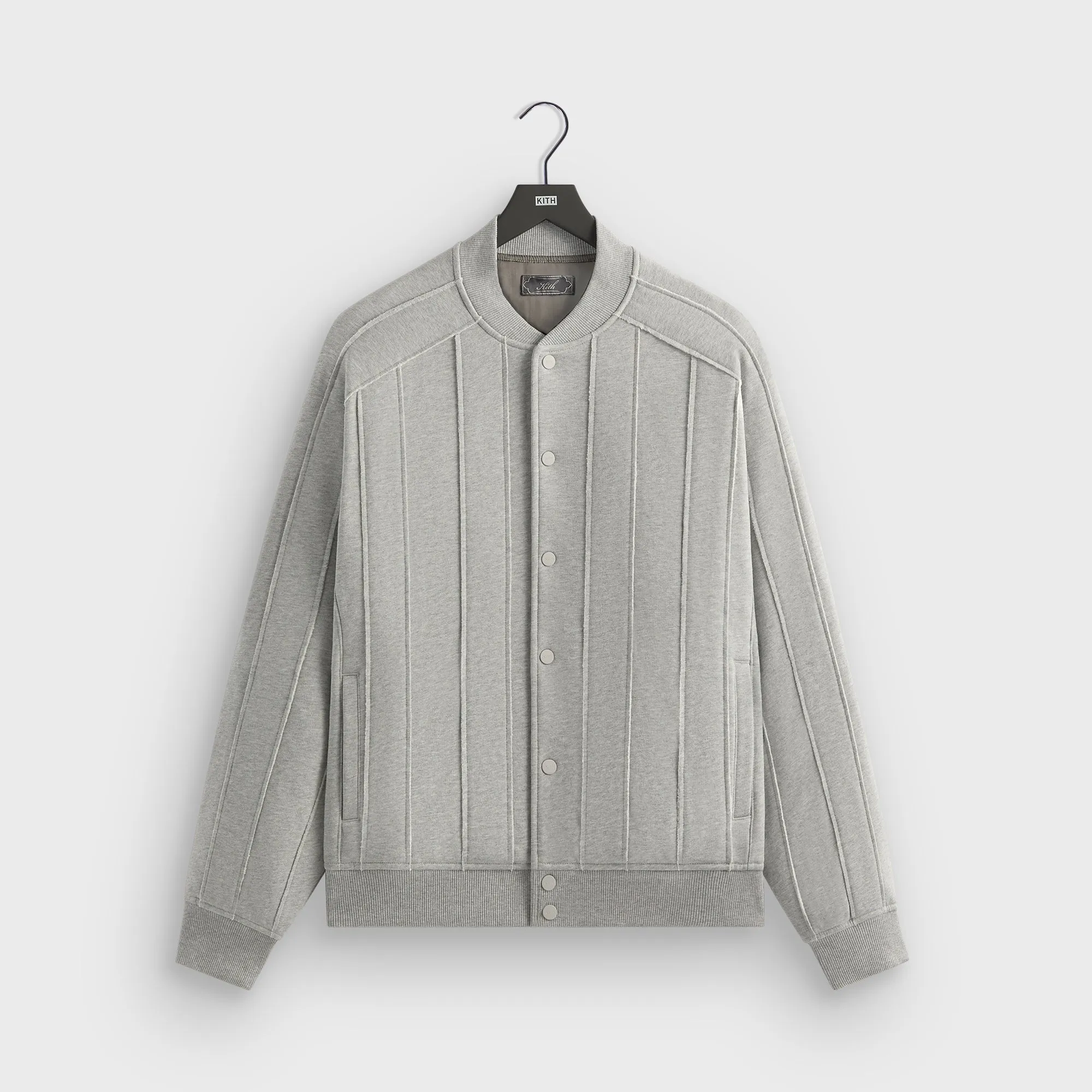 Kith Marvin Bomber Jacket - Mid Heather Grey sold by Kith