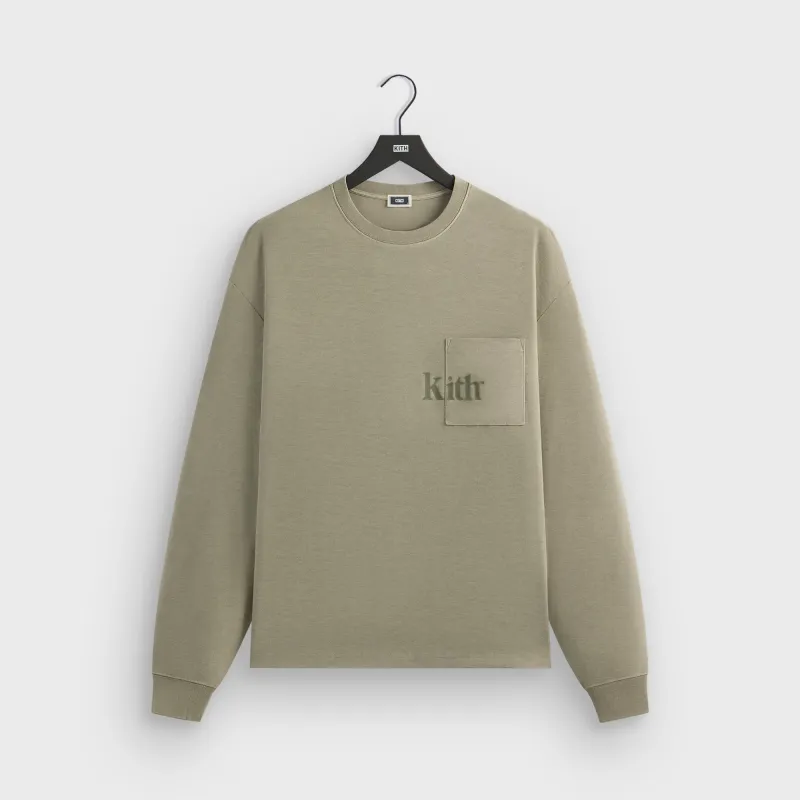 Kith Long Sleeve Quinn Tee - Haze sold by Kith