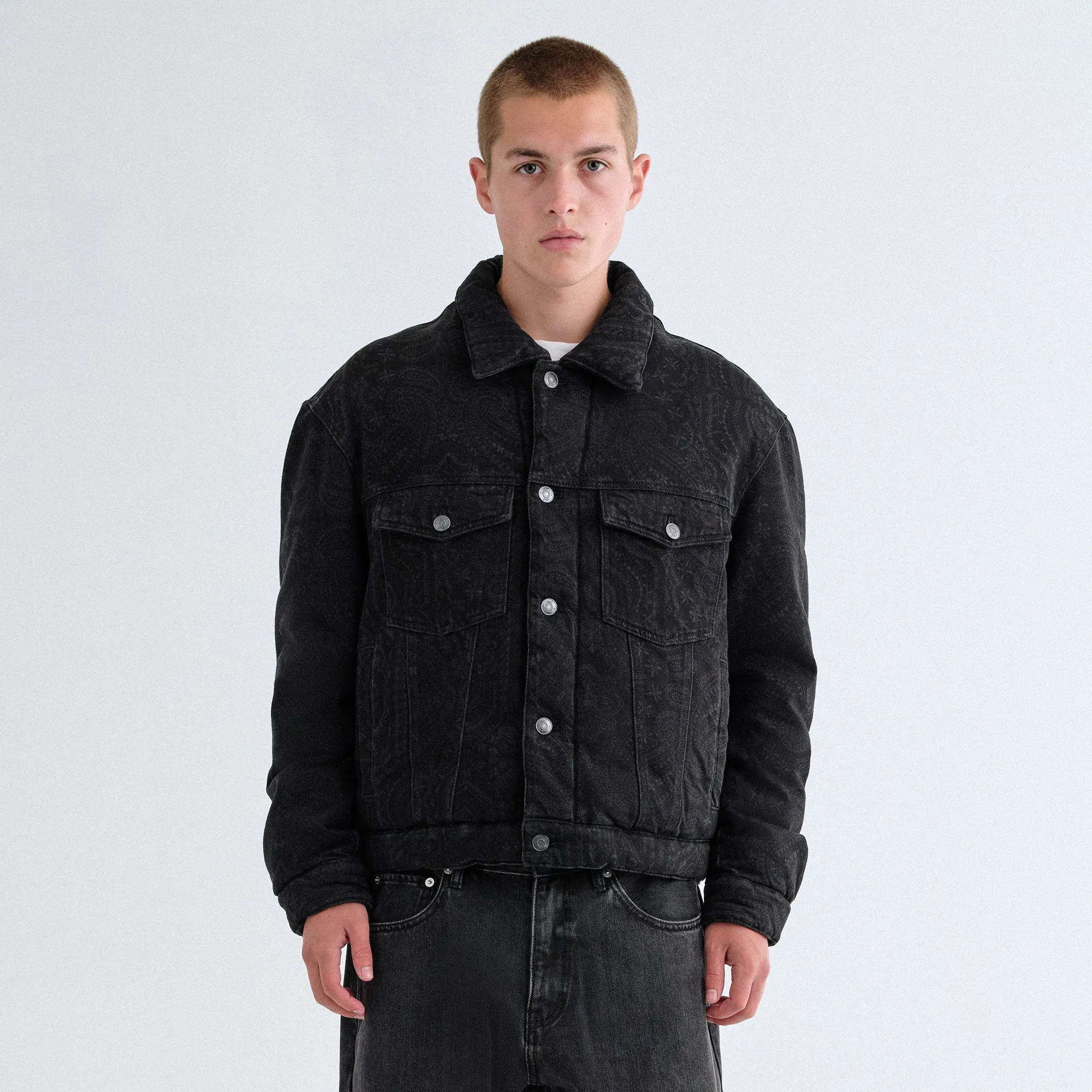 Kith Puffed Jase Denim Jacket - Black sold by Kith product image thumbnail 2