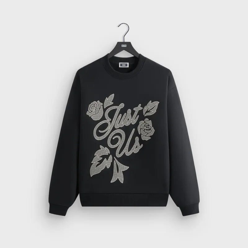 Kith Nelson Just Us Crewneck Sweatshirt - Black sold by Kith